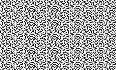 black and white line abstract doodle seamless pattern. Fun black and white line abstract doodle seamless pattern. Fun Abstract Wavy Line. black and white Abstract curvy shapes