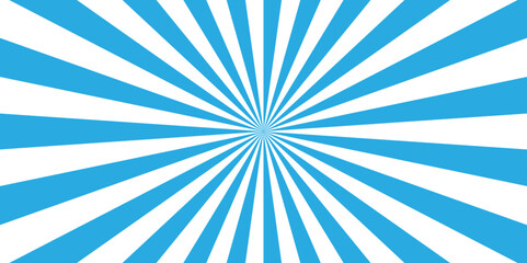 blue rays sunburst vector light grunge banner background
