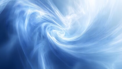 Fototapeta premium Abstract design with flowing light blue forms.
