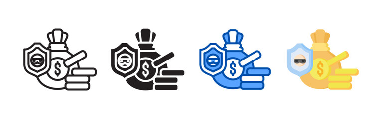 Insurance icon set bundle. Multi style icon collection perfect for websites, apps, and presentations. Simple vector icon collection