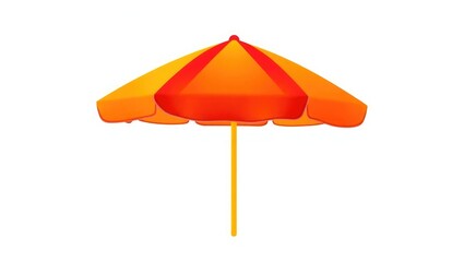 Obraz premium Colorful Beach Umbrella Illustration