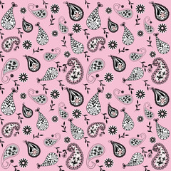 )

Paisley Pattern on Pink Background

