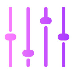 volume adjustment gradient icon