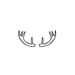 animal horn line art