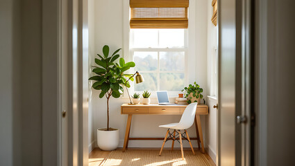 Modern luxury apartment living room with comfortable chairs, a wooden table, and home decor