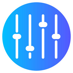 volume adjustment gradient icon