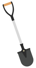 Shovel flat vector icon on white background.