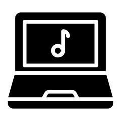 laptop glyph icon