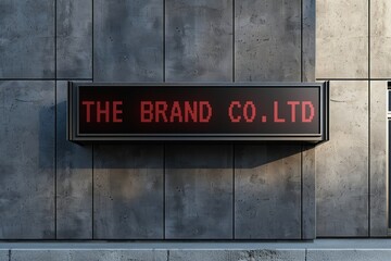 Modern business signage wall