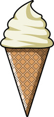Ice Cream Cone, Vector Image