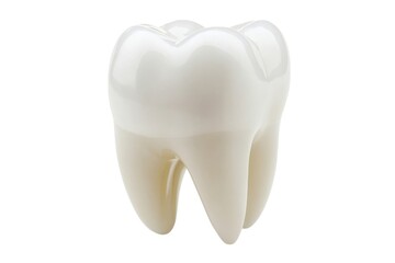 Healthy molar tooth close up isolated on white background