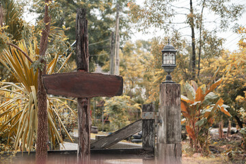 wooden house in the woods