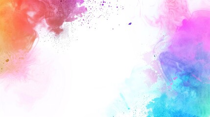 Colorful minimalist style image for design，abstract colorful watercolor background