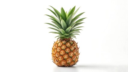 fresh baby pineapple isolated on white background