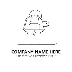 Turtle logo design vector illustration