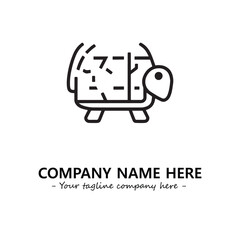 Turtle logo design vector illustration