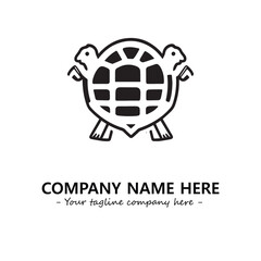 Obraz premium Turtle logo design vector illustration