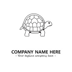 Turtle logo design vector illustration