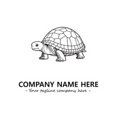 Turtle logo design vector illustration