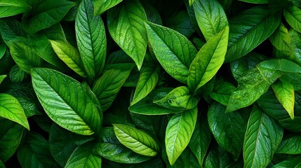 Fresh Leaves Texture : Suitable for Be Used as Background and Content in Any Project (Print, Graphic Design, Blog Posts, Social Media Posts or Website Related to Environment Theme)