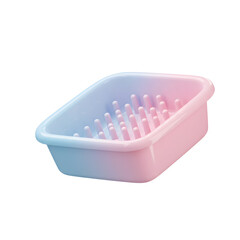 Colorful Plastic Laundry Basket with Ventilation Holes for Organizing Clothes and Linens