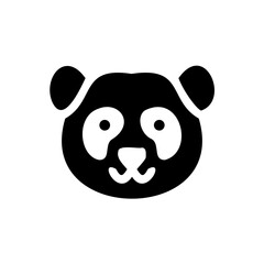 Fototapeta premium panda face Icon