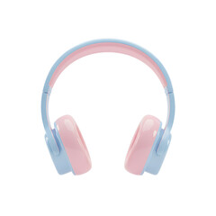 Cute pastel-colored wireless over-ear headphones with a sleek modern design for music lovers and audiophiles