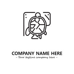 Turtle logo design vector illustration