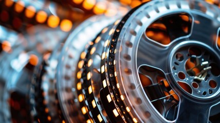 Fototapeta premium Filmmaking: Combining the expertise of directors, writers, and cinematographers, visuals, sound, and storytelling are fused to create unforgettable cinematic experiences. 