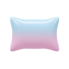 Colorful gradient pillow with soft pastel hues for cozy home decor