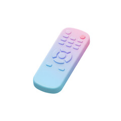 Colorful Modern Remote Control with Gradient Design and Soft Shadows