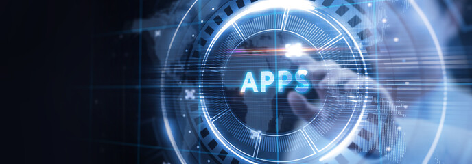 Business, Technology, Internet and network concept. APPS abbreviation. Modern technology concept.