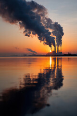 Pollution at sunrise
