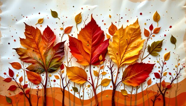 canadian girl pressing autumn leaves (waldorf science), wax paper.