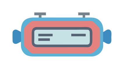 Simple Stopwatch Icon, Flat Design Vector Illustration