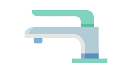 Modern Minimalist Faucet Design Illustration