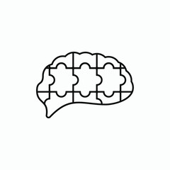 Brain puzzle icon symbolizing mental health and cognitive solutions