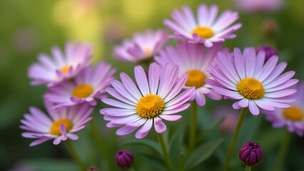 Whispers of Autumn: Asters in Bloom