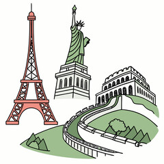 Obraz premium paris icon vector image