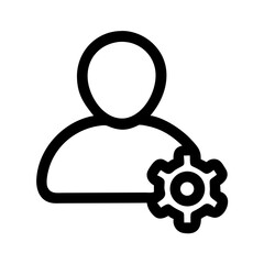 Obraz premium Manager Icon Vector Symbol Design Illustration Pro Vector and Pro SVG