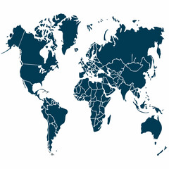 Obraz premium world map icon vector image