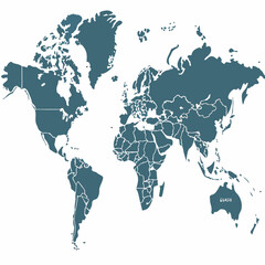 Obraz premium world map icon vector image