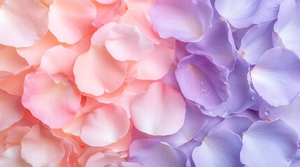 Obraz premium Soft pastel flower petals in pink and lavender hues