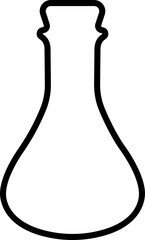 Potion icon in line. isolated on transparent background