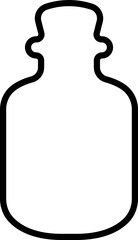 Potion icon in line. isolated on transparent background