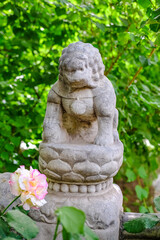 Stone lions on Broken Rainbow Bridge in the Palace Museum
