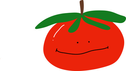 cute tomato design for templates.