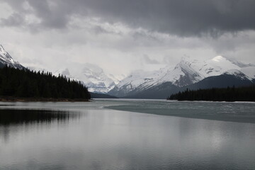 Weather Over The Lake, Jasper National Park, Alberta