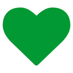 Heart Symbol Icon Vector Green