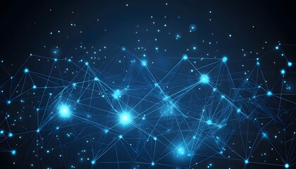 A network of interconnected nodes and lines.